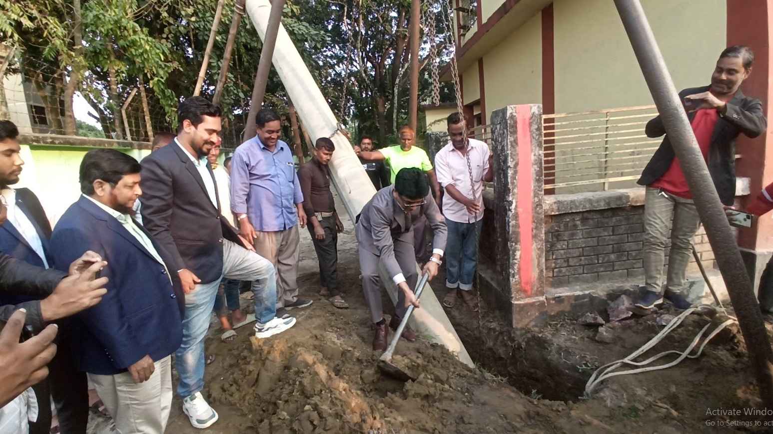 পঞ্চগড় শহরে চার লেন সড়কের কাজ শুরু