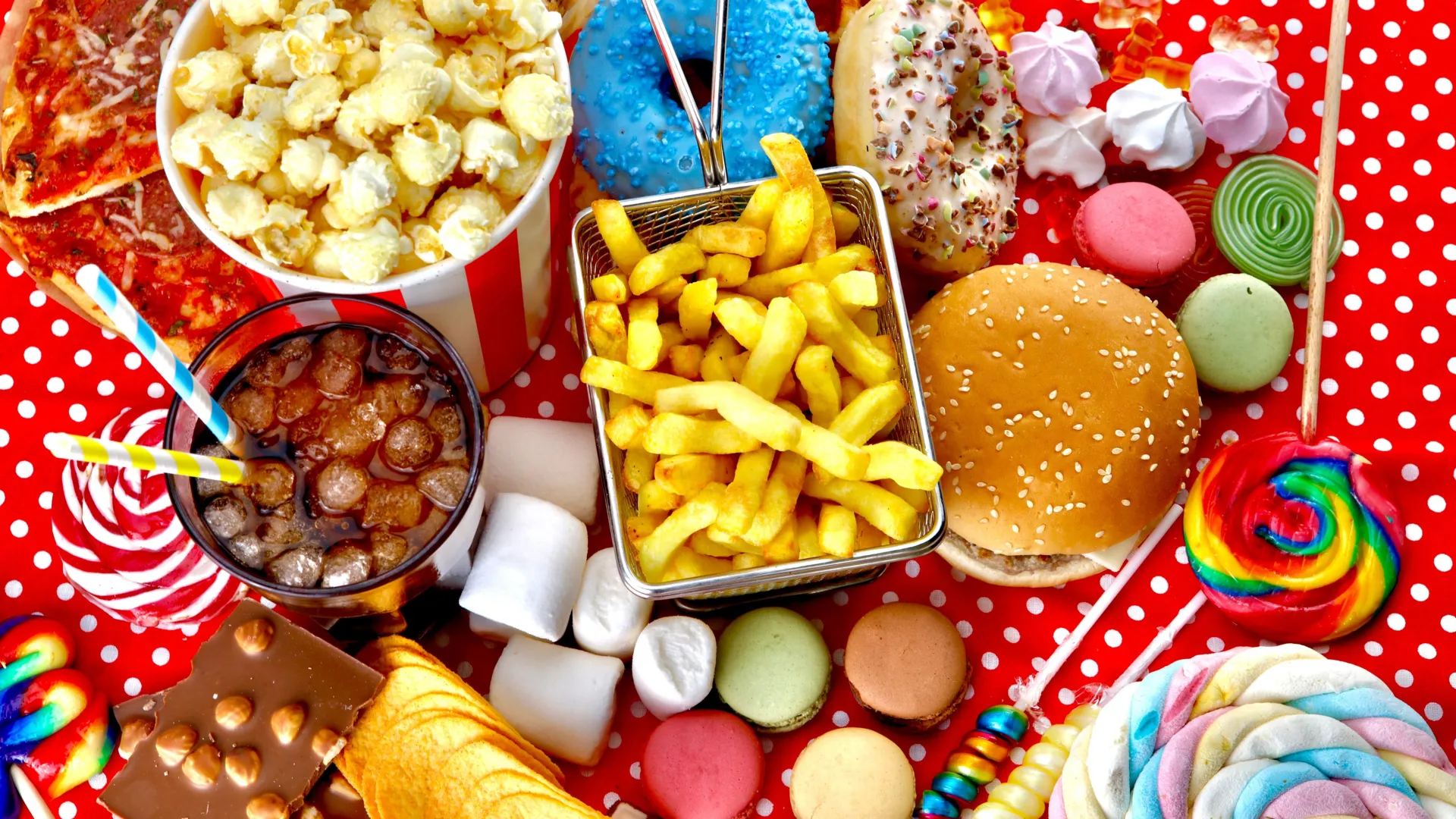 table-of-junk-food-snacks