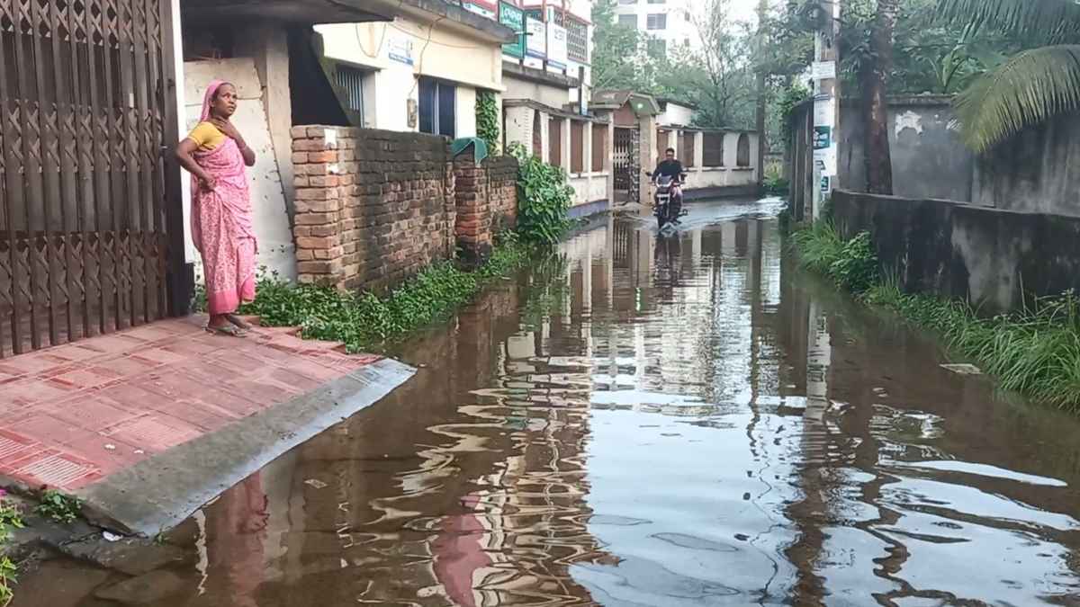 একটু বৃষ্টিতেই জলাবদ্ধতা মাদারীপুর পৌরসভায়, দুর্ভোগ চরমে