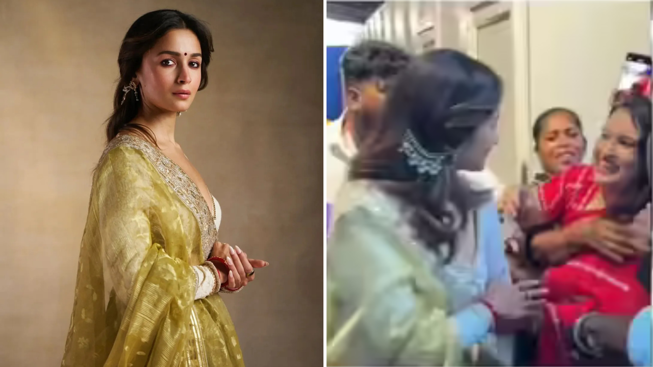 পুজা মণ্ডপে আলিয়াকে নিয়ে ভক্তের টেনে-হিঁচড়ে