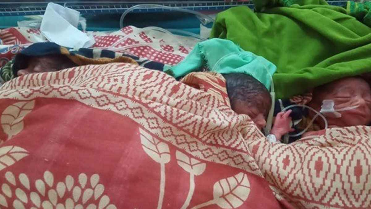 নাটোরে একসঙ্গে পাঁচ সন্তানের জন্ম দিলেন এক গৃহবধূ