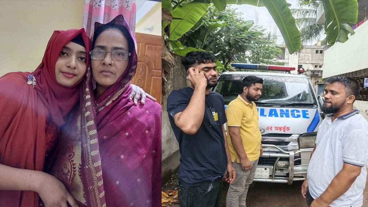 ময়নাতদন্ত শেষ মা-বোনের লাশ নিয়ে বাড়ি ফিরলেন রাব্বি