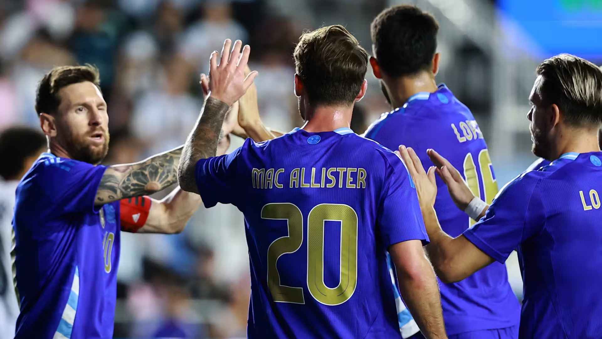 মেসির রেকর্ডের দিনে আর্জেন্টিনার গোল উৎসব