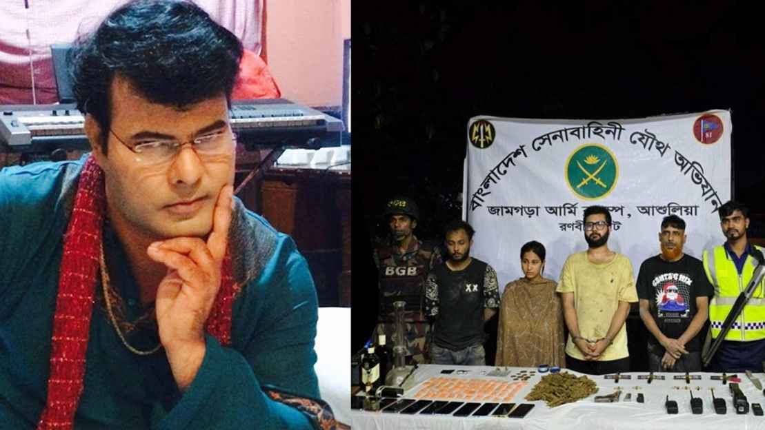 অভিনেতা মন্টুর বাড়িতে অভিযান: অস্ত্র-মাদকসহ ছেলে আটক