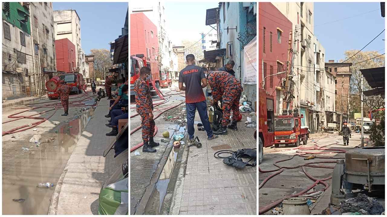 মিরপুরে আগুন: ২৫ ফুট দূরত্বে দুই প্রতিষ্ঠানে আগুন ছড়াল কীভাবে