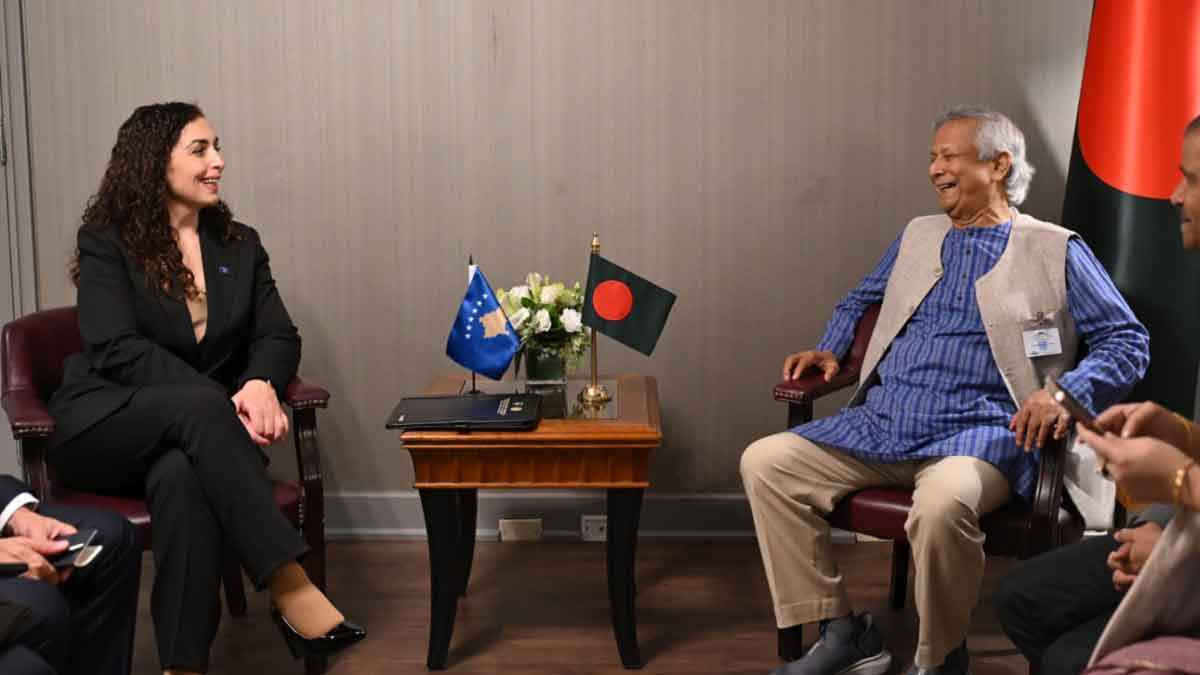 প্রধান উপদেষ্টার সঙ্গে কসোভোর প্রেসিডেন্ট ভিওসা ওসমানির সাক্ষাৎ