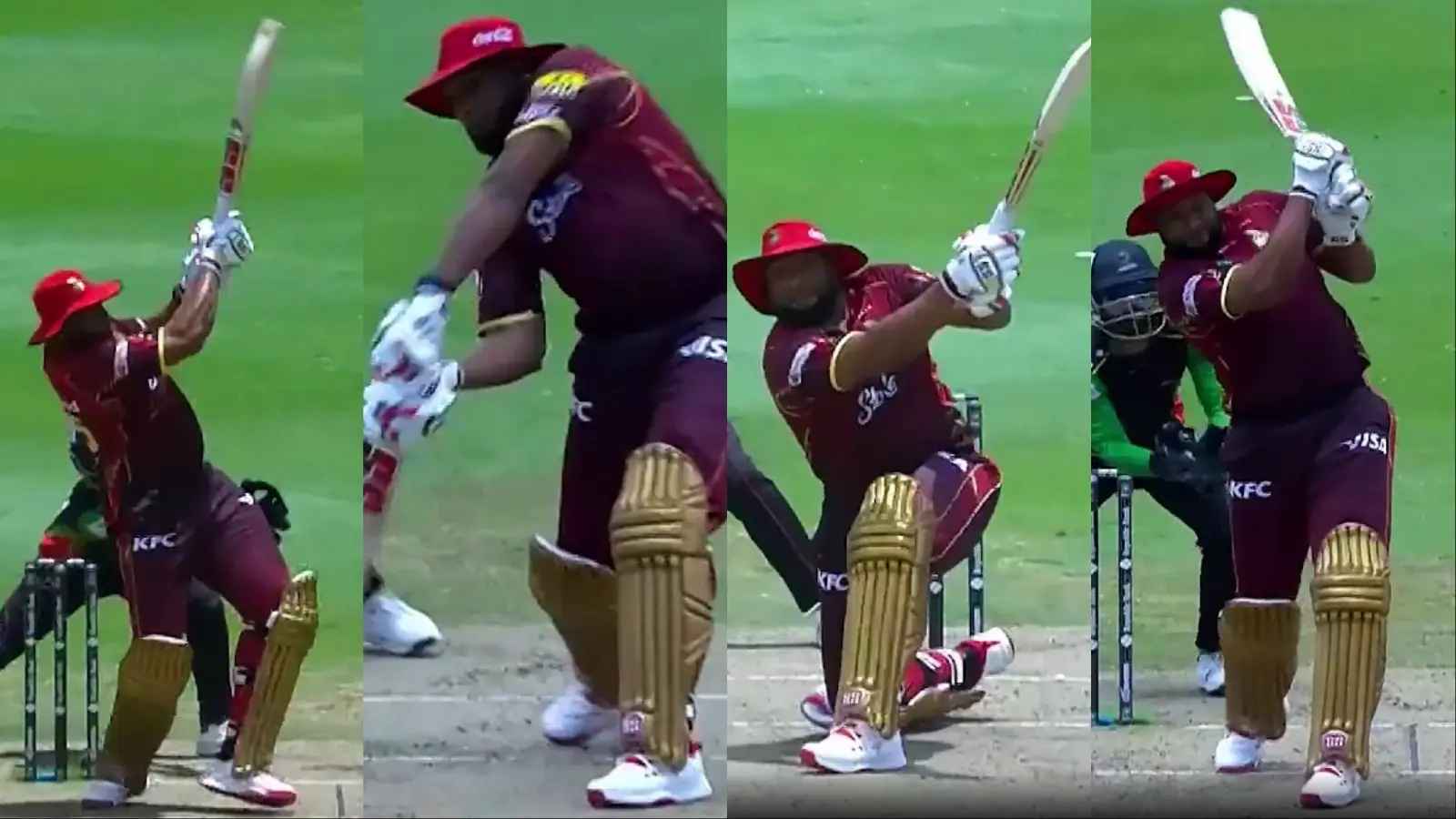 ঝড়ো ইনিংসে ৮ বলে ৭ ছক্কা পোলার্ডের