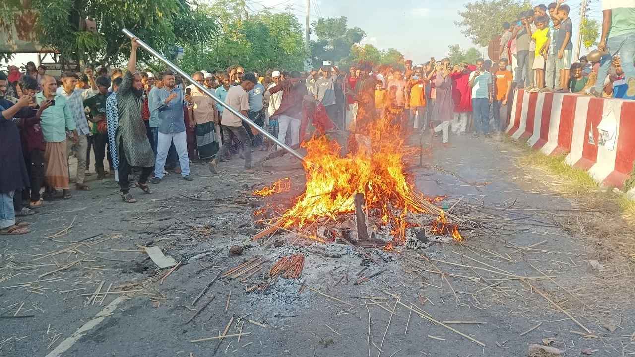 ‘নুরাল পাগলা’র লাশ তুলে আগুন, দরবারে হামলা-ভাঙচুর, সংঘর্ষে আহত শতাধিক