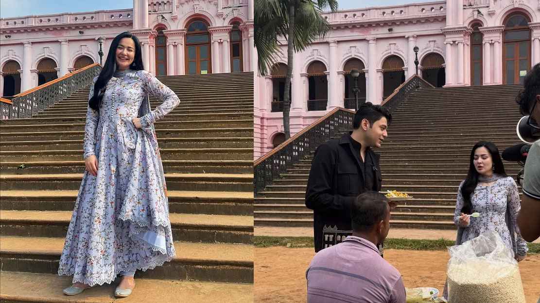 ঢাকায় নাগা মরিচের ঝালমুড়ি দিয়ে নাশতা করেছেন হানিয়া আমির