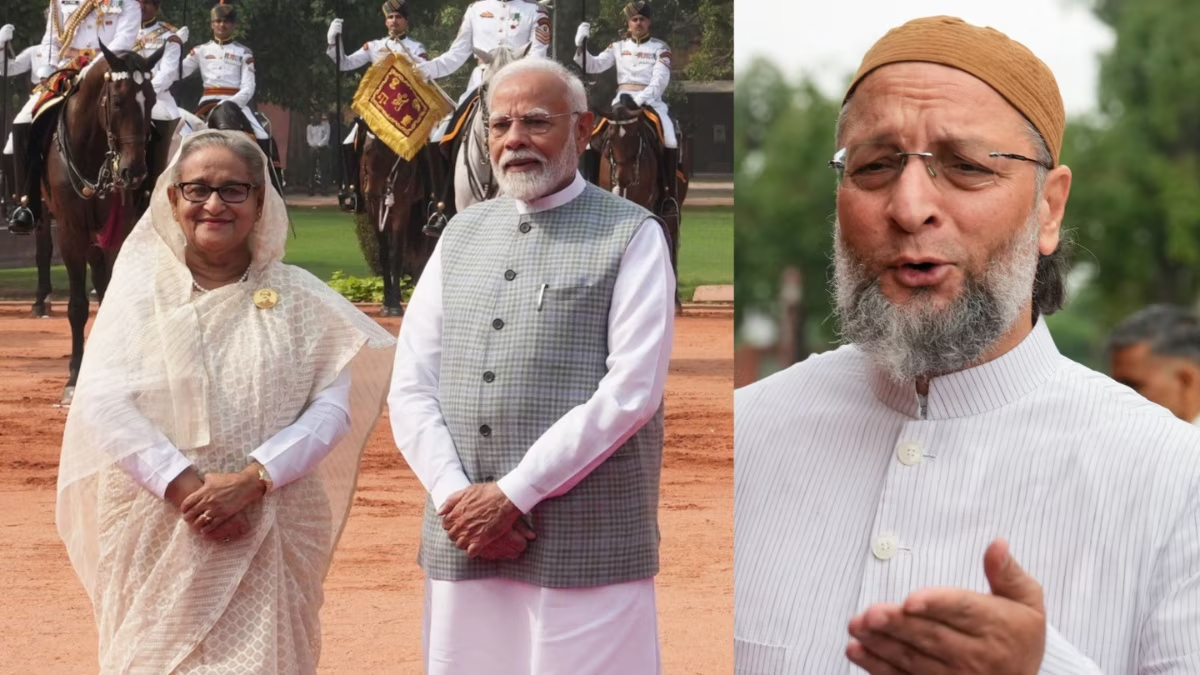 ‘আপনার বাংলাদেশি বোন হাসিনাকে ফেরত পাঠান’, মোদিকে খোঁচা ওয়াইসির