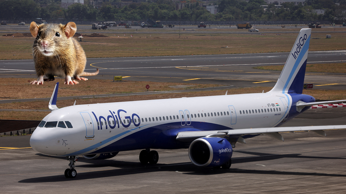 বিমানে ইঁদুরের দৌড়াত্ম্য, ৩ ঘণ্টা দেরিতে ছাড়লো ইন্ডিগো ফ্লাইট
