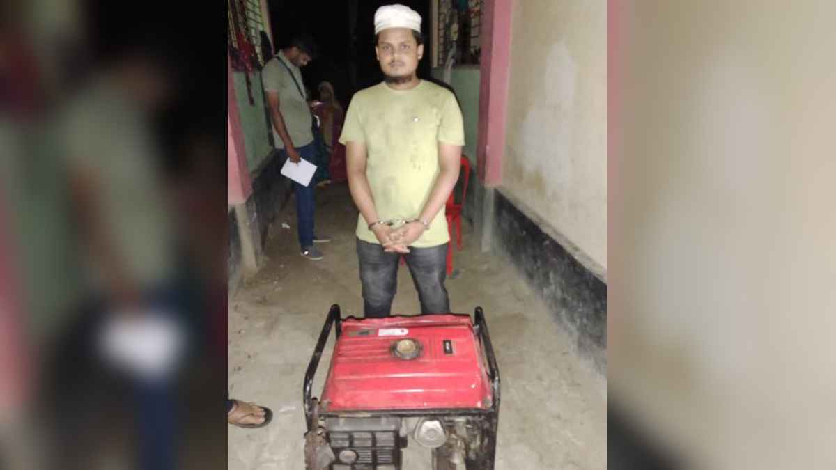 নুরাল পাগলের দরবারে চুরি হওয়া জেনারটরসহ যুবক গ্রেফতার