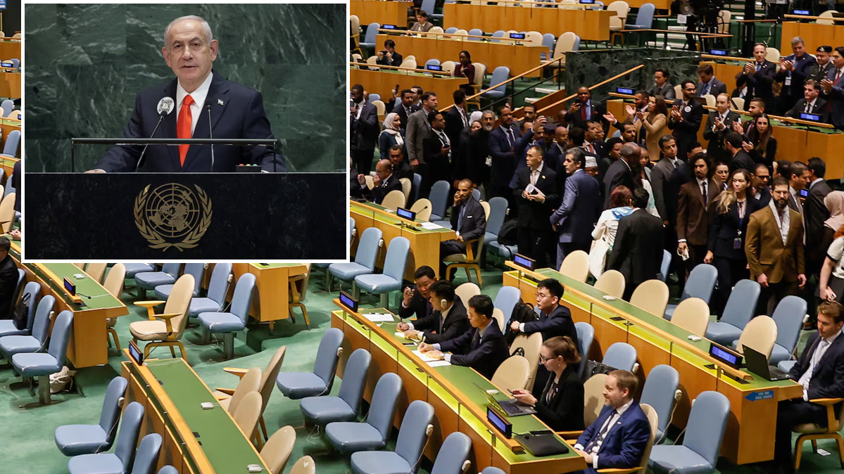 জাতিসংঘে ভাষণ দিচ্ছেন নেতানিয়াহু, বিশ্ব নেতাদের ওয়াক আউট