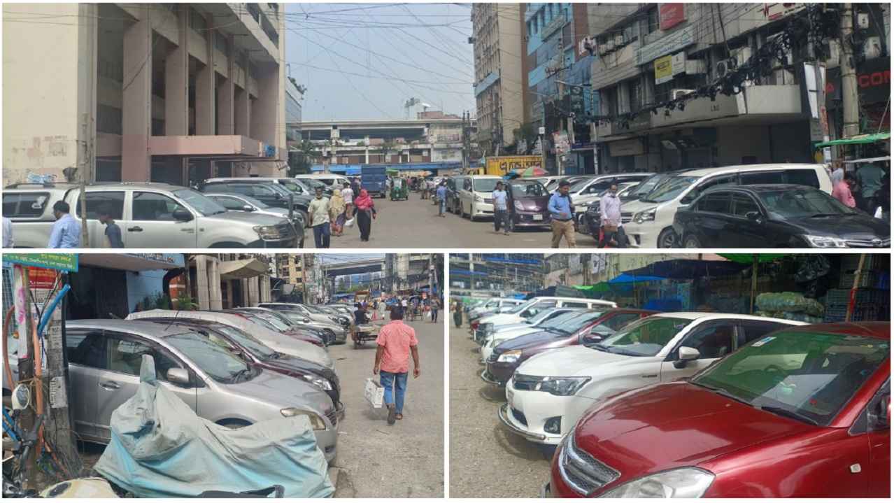 যত্রতত্র গাড়ি পার্কিংয়ে ভোগান্তিতে নগরবাসী