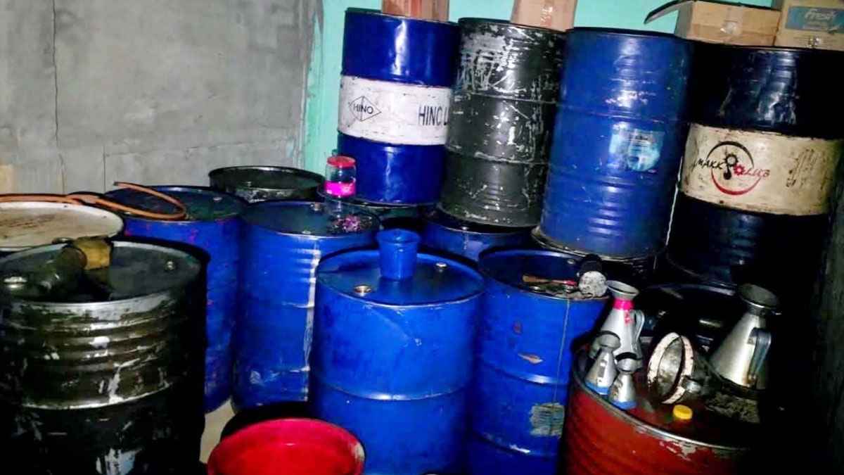 1,600 Liters of Illegal Diesel Seized in Moulvibaza