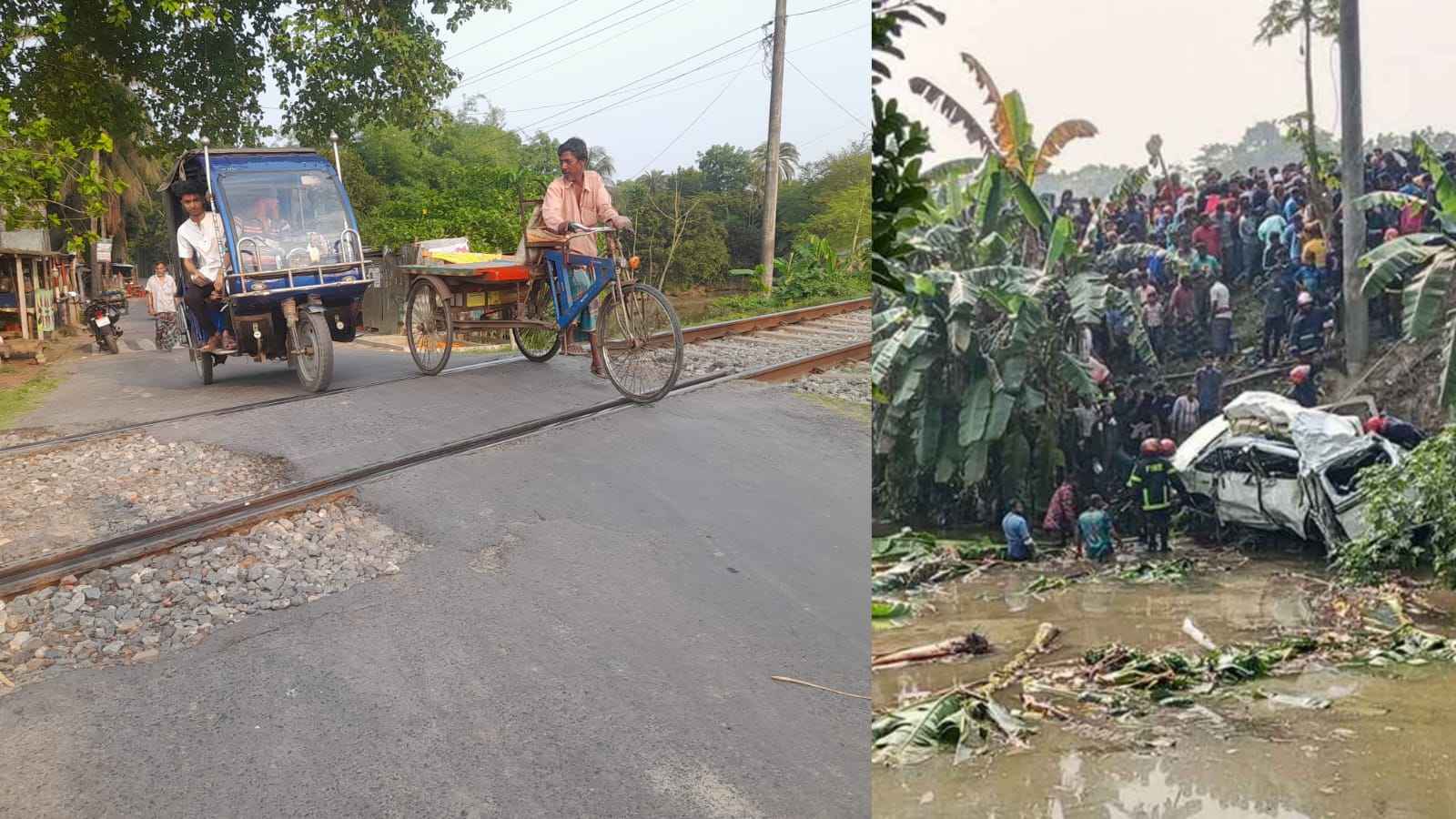 ৫ পথিকের মৃত্যুর পরও কাফুরা রেলক্রসিং অরক্ষিত, নেই গেটম্যান