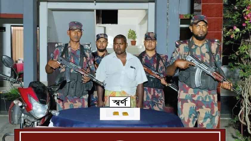 সাতক্ষীরা সীমান্তে বিজিবির অভিযানে ২টি স্বর্ণের বারসহ আটক ১