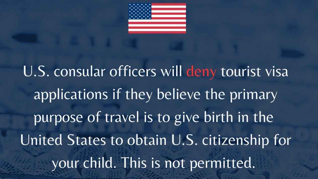 নাগরিকত্বের আশায় যুক্তরাষ্ট্রে গিয়ে সন্তান জন্ম দিলে ভিসা আবেদন বাতিল