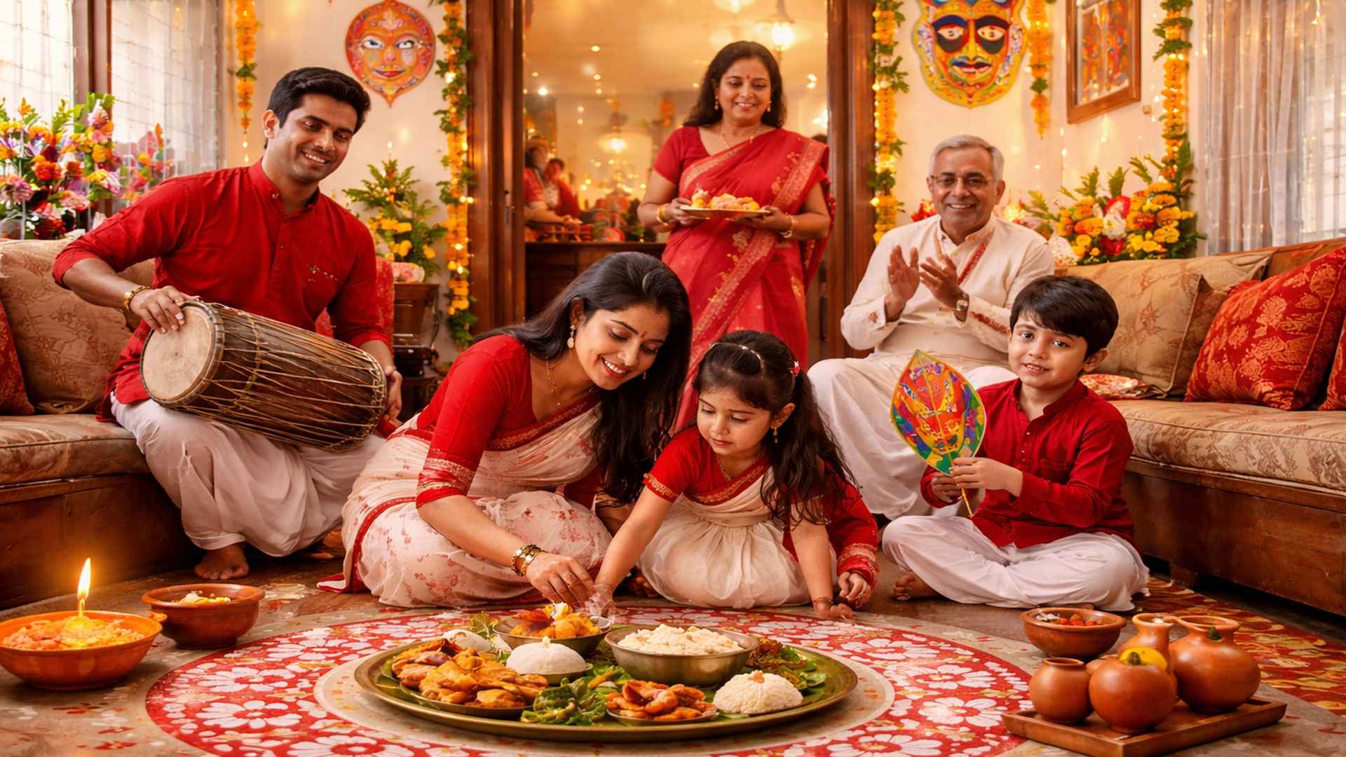 চার দেয়ালের মধ্যেই হোক শতভাগ বাঙালি আয়োজন