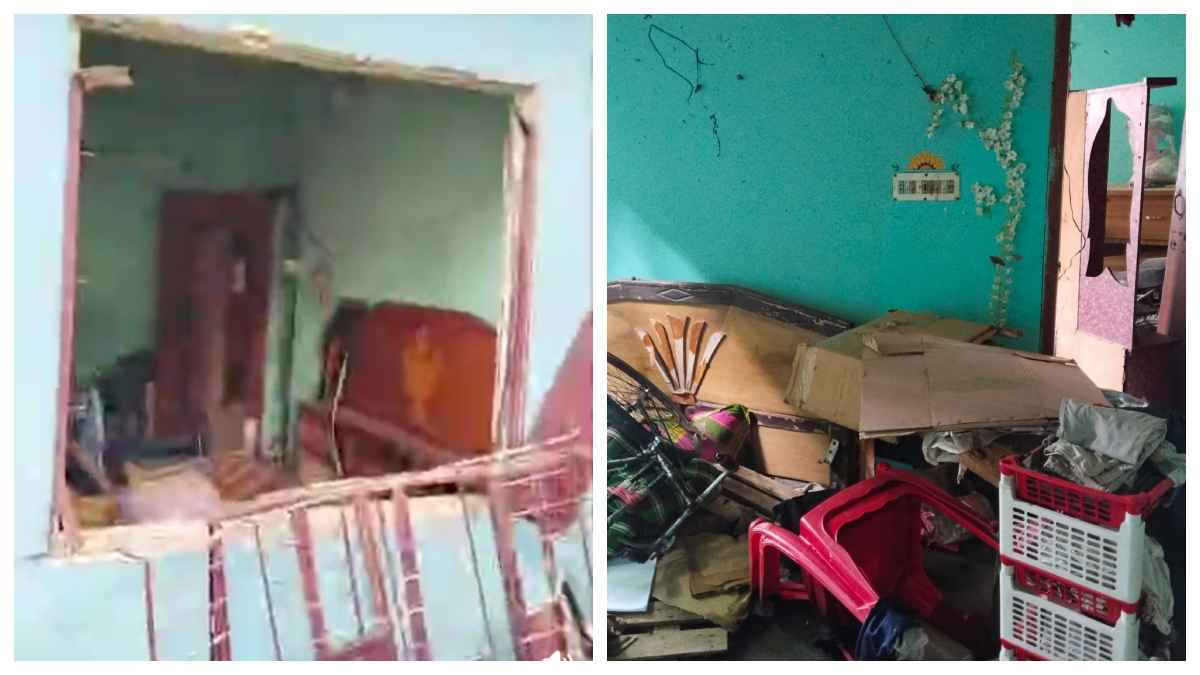 বিস্ফোরণে উড়ে গেছে ফ্লাটের দরজা-জানালা, আহত ২