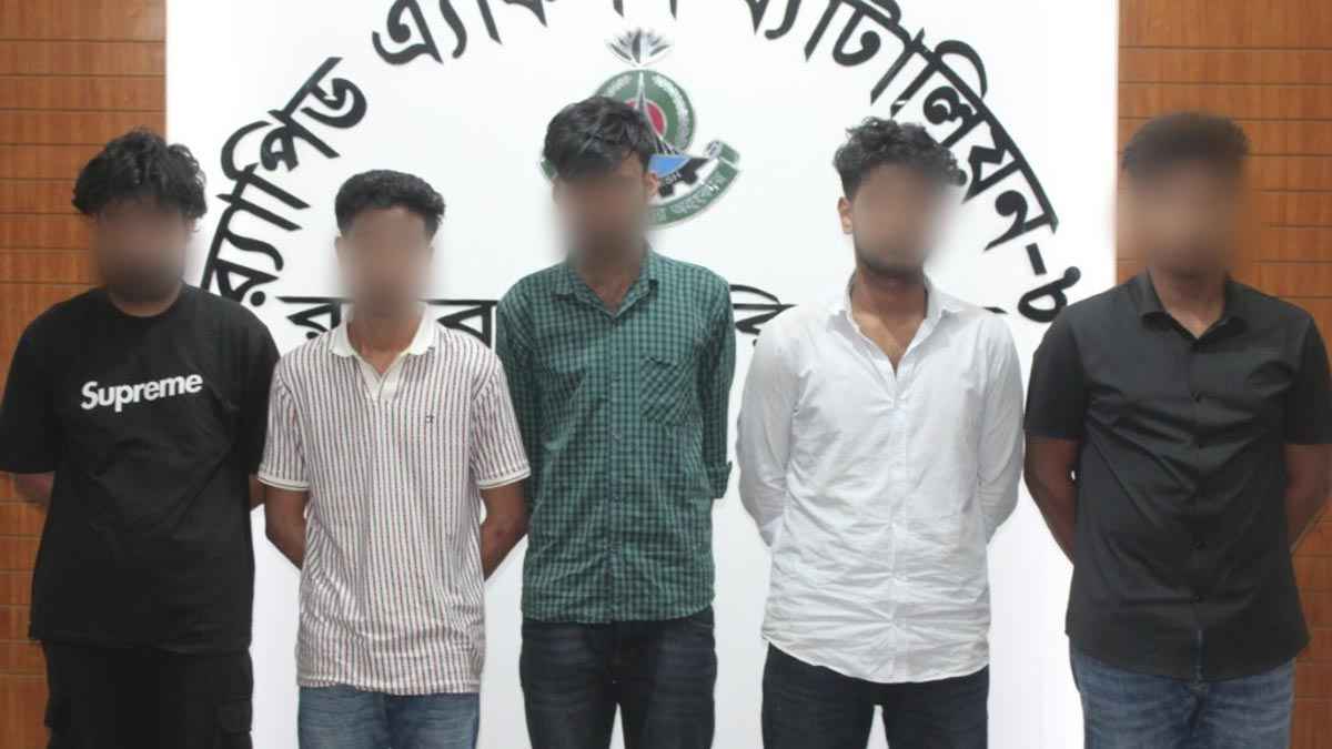 ভোলায় পর্ন কনটেন্ট তৈরির অভিযোগে চক্রের ৫ সদস্য গ্রেফতার
