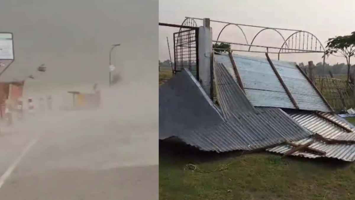 ব্রাহ্মণবাড়িয়ায় কালবৈশাখী ঝড়ে দুই বসতঘর ও চার দোকানঘর লন্ডভন্ড