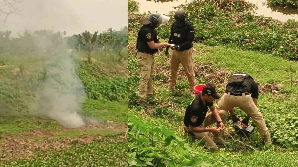 পুকুর খননের সময় মিলল মর্টারশেল, নিষ্ক্রিয় করল বোম স্কোয়াড