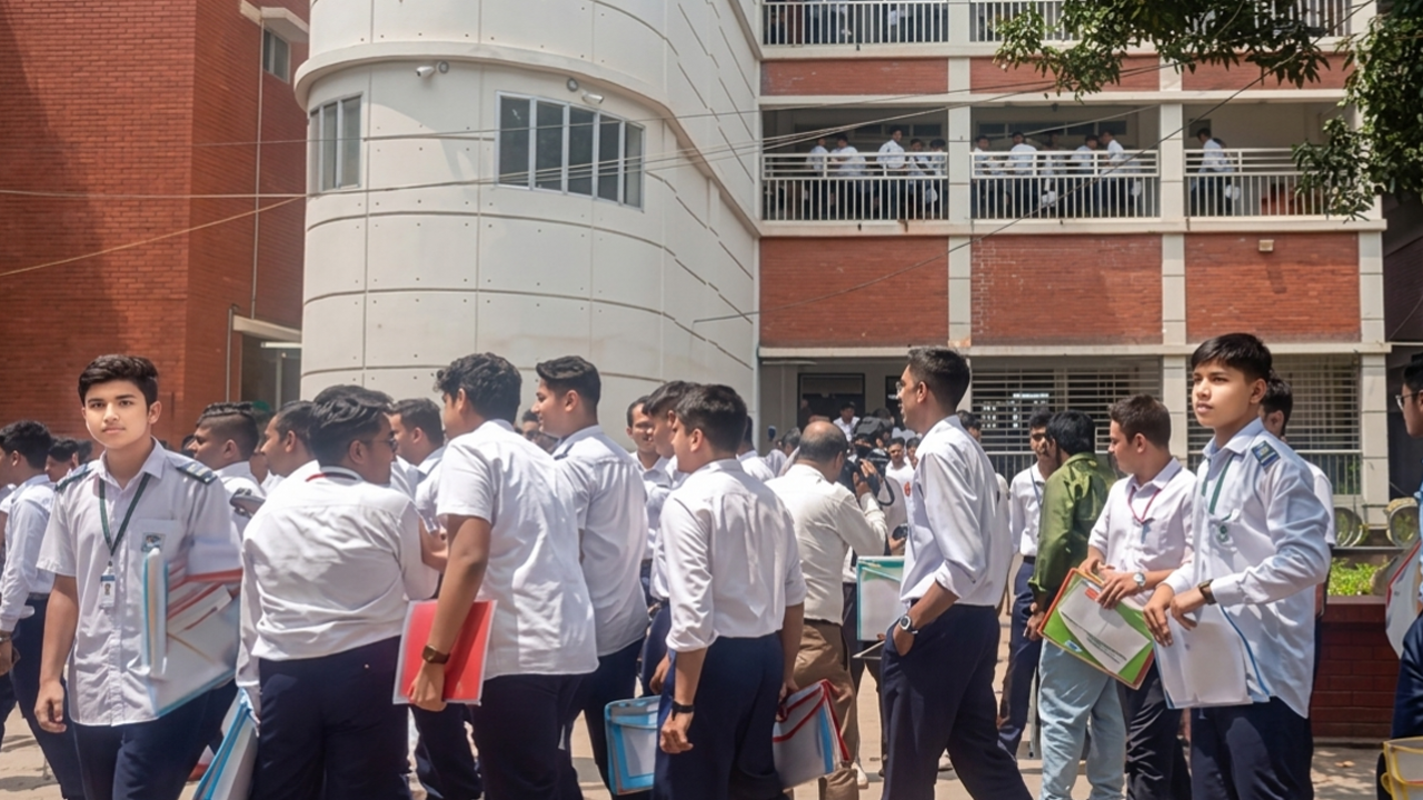 কেন্দ্র থেকে বেরিয়ে বন্ধুদের সঙ্গে আড্ডায় মাতেন পরীক্ষার্থীরা