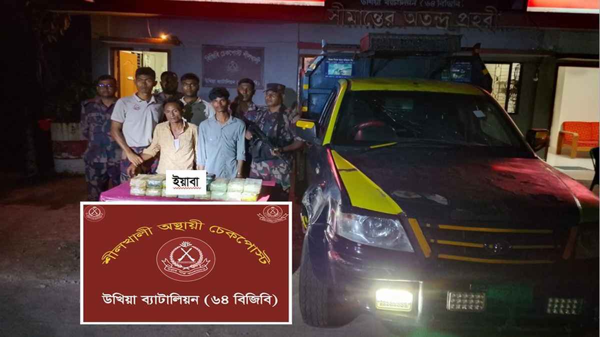 মাছবোঝাই গাড়িতে মিলল ১ লাখ ৭১ হাজার ইয়াবা, গ্রেফতার ২