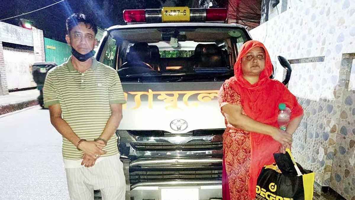 অ্যাম্বুলেন্সে ইয়াবা পাচারকালে স্বামী-স্ত্রী গ্রেফতার