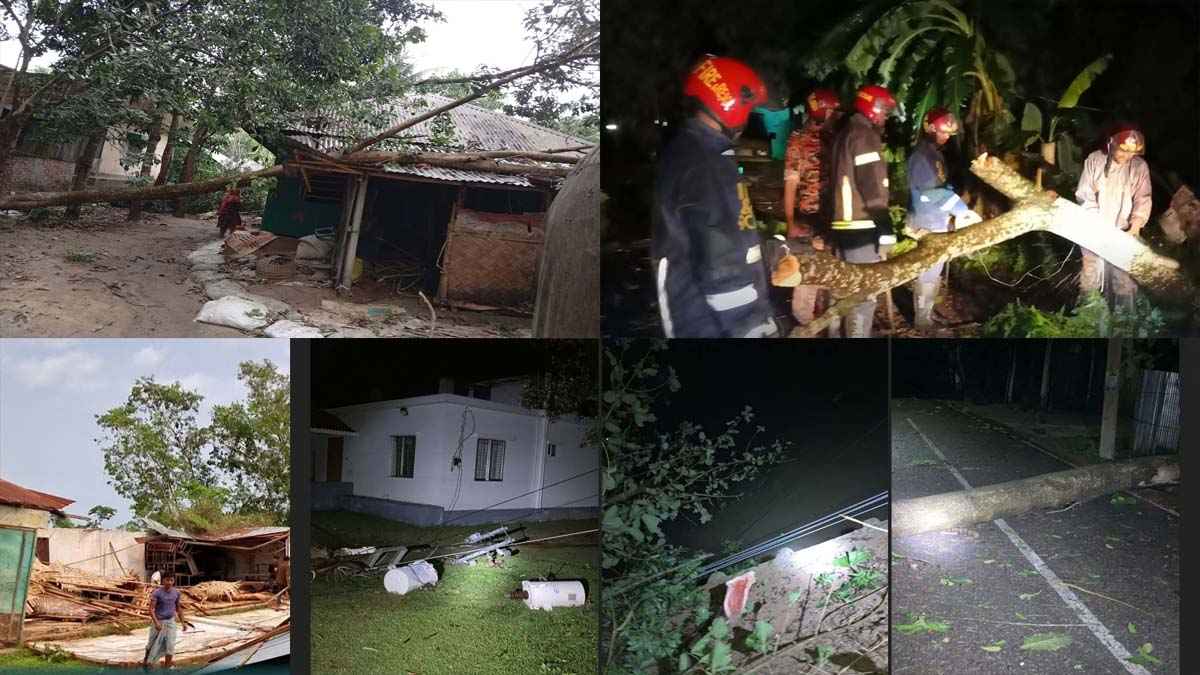 ফেনীতে কালবৈশাখী ঝড়ে লন্ডভন্ড জনপদ, বিদ্যুৎ বিচ্ছিন্ন