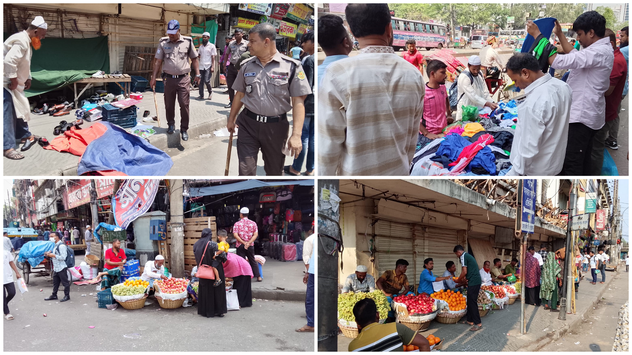 গুলিস্তানে হকার-পুলিশের লুকোচুরি খেলা!