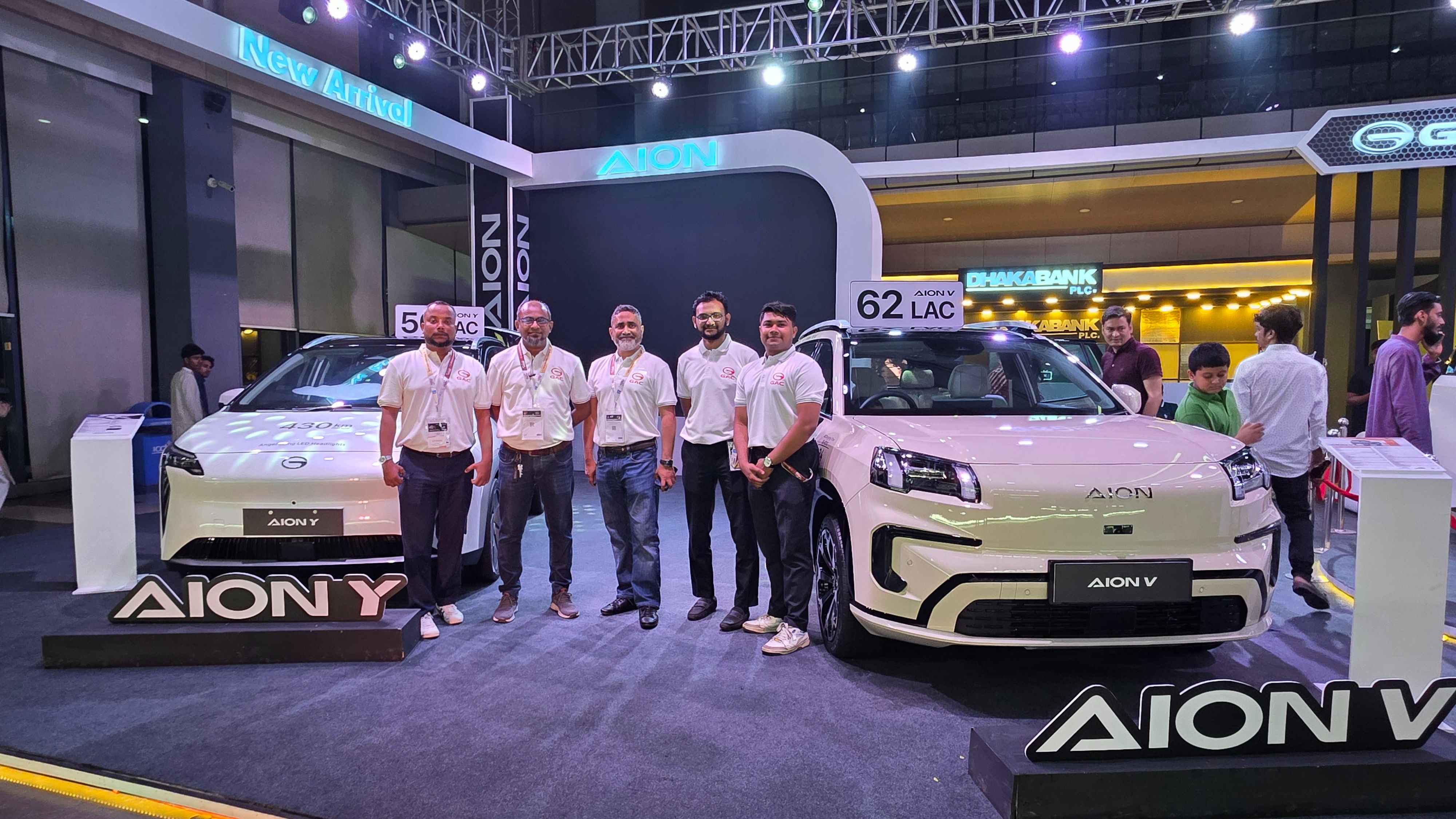 ঢাকা মোটর শোতে ডিএইচএস মোটরস উন্মোচন করলো গ্যাকের ইভি ব্র্যান্ড ‘আয়ন’