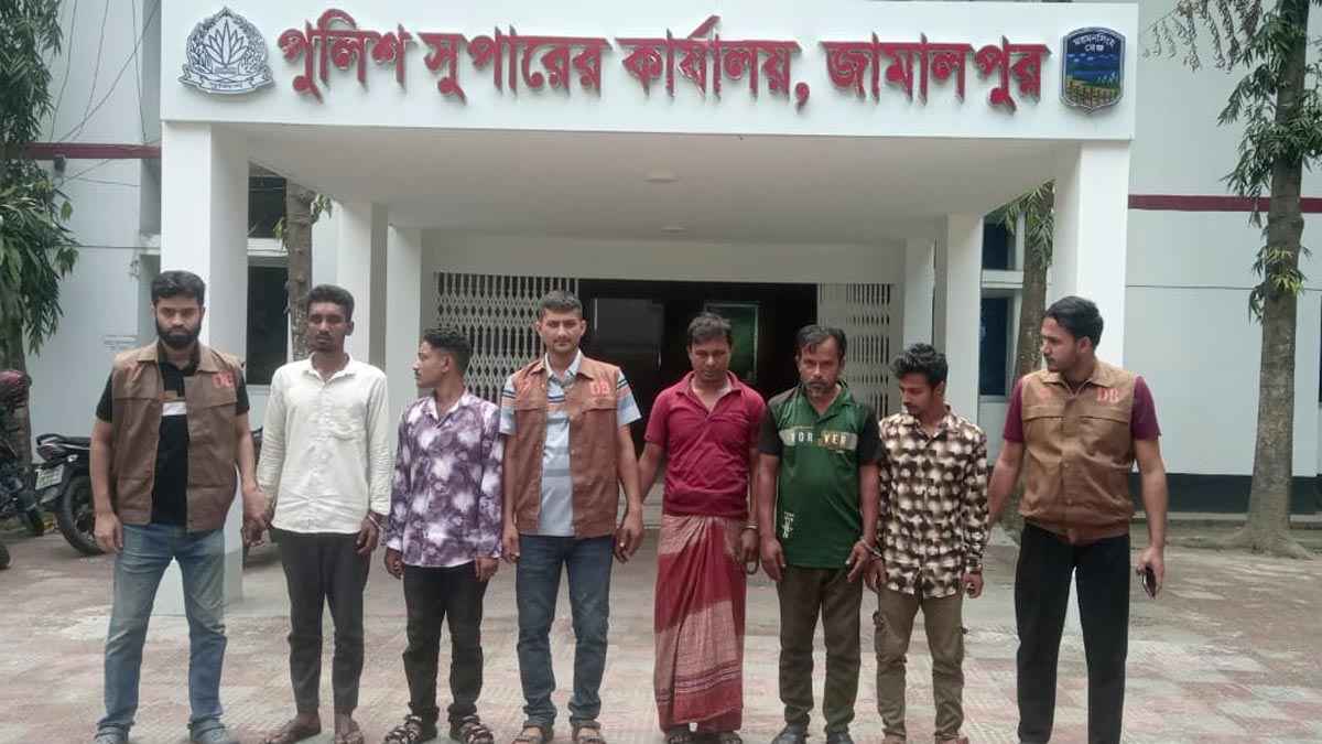 জামালপুরে ৫ মাদক কারবারি গ্রেফতার