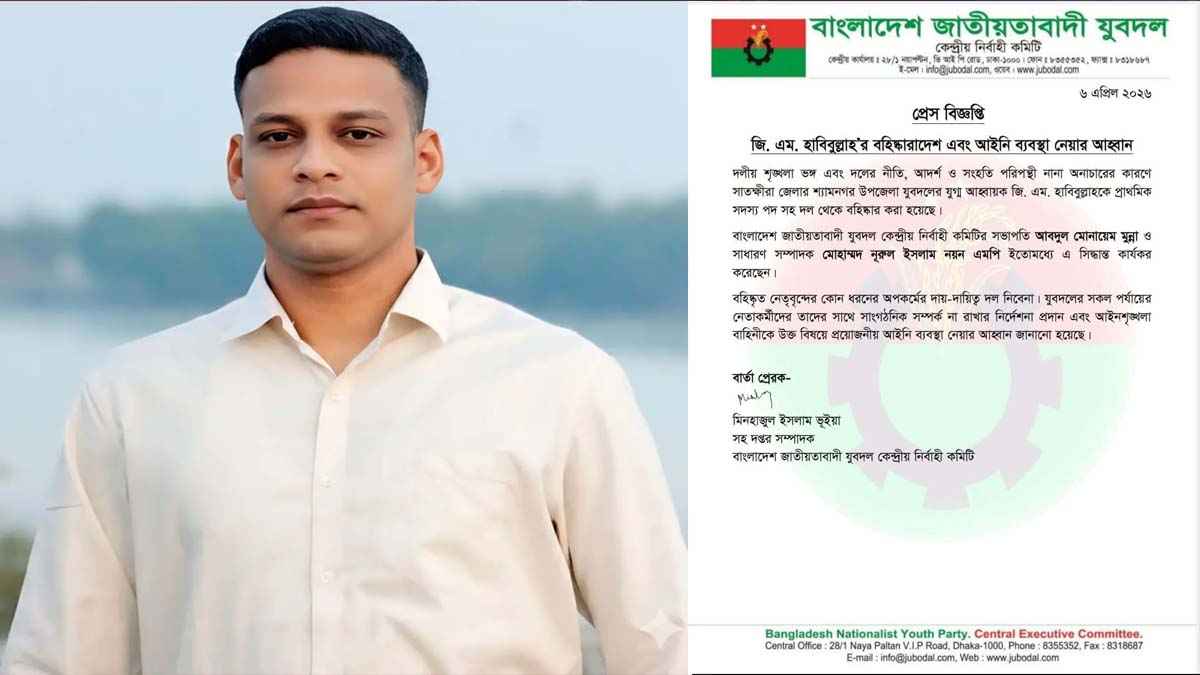 শ্যামনগরে জমি দখলের অভিযোগে যুবদল নেতা বহিষ্কার, আইনি ব্যবস্থার আহ্বান