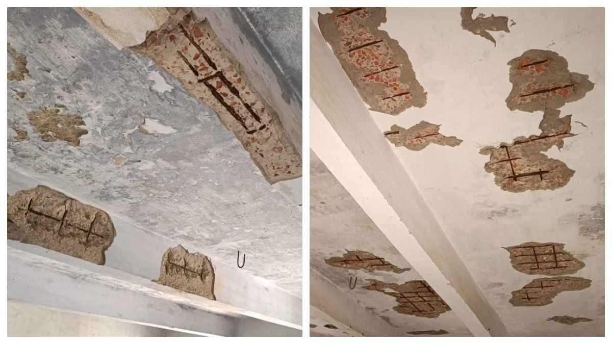 ঝুঁকিপূর্ণ ভবনে চলছে প্রাথমিক বিদ্যালয়ের পাঠদান