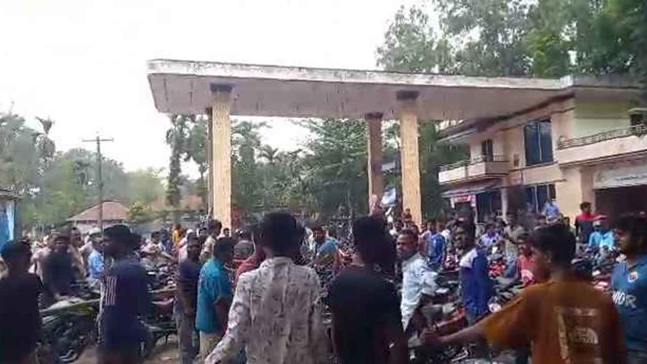 পঞ্চগড়ে পেট্রোল পাম্পে পুলিশ সদস্যের ওপর হামলার অভিযোগ