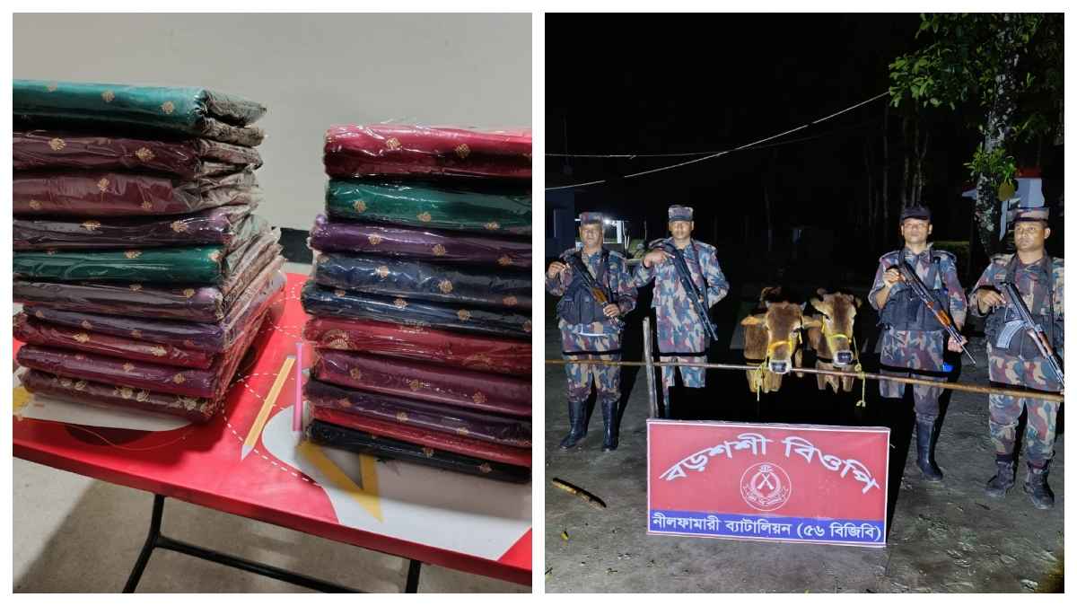 পঞ্চগড় সীমান্ত থেকে ৩ লাখ ৭০ হাজার টাকার ভারতীয় পণ্য জব্দ