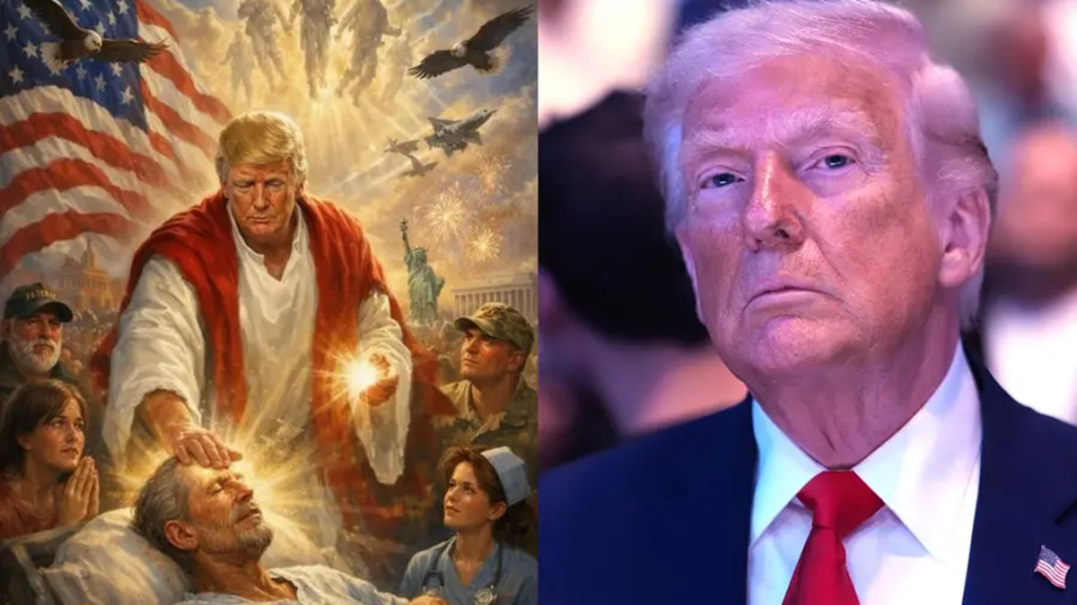 নিজেকে ‘যিশু’ রূপে চিত্রিত করলেন ট্রাম্প