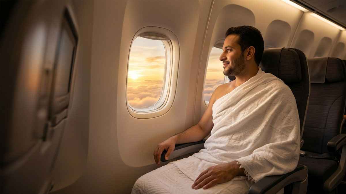 বিমানে ইহরাম বাঁধার সহজ পদ্ধতি