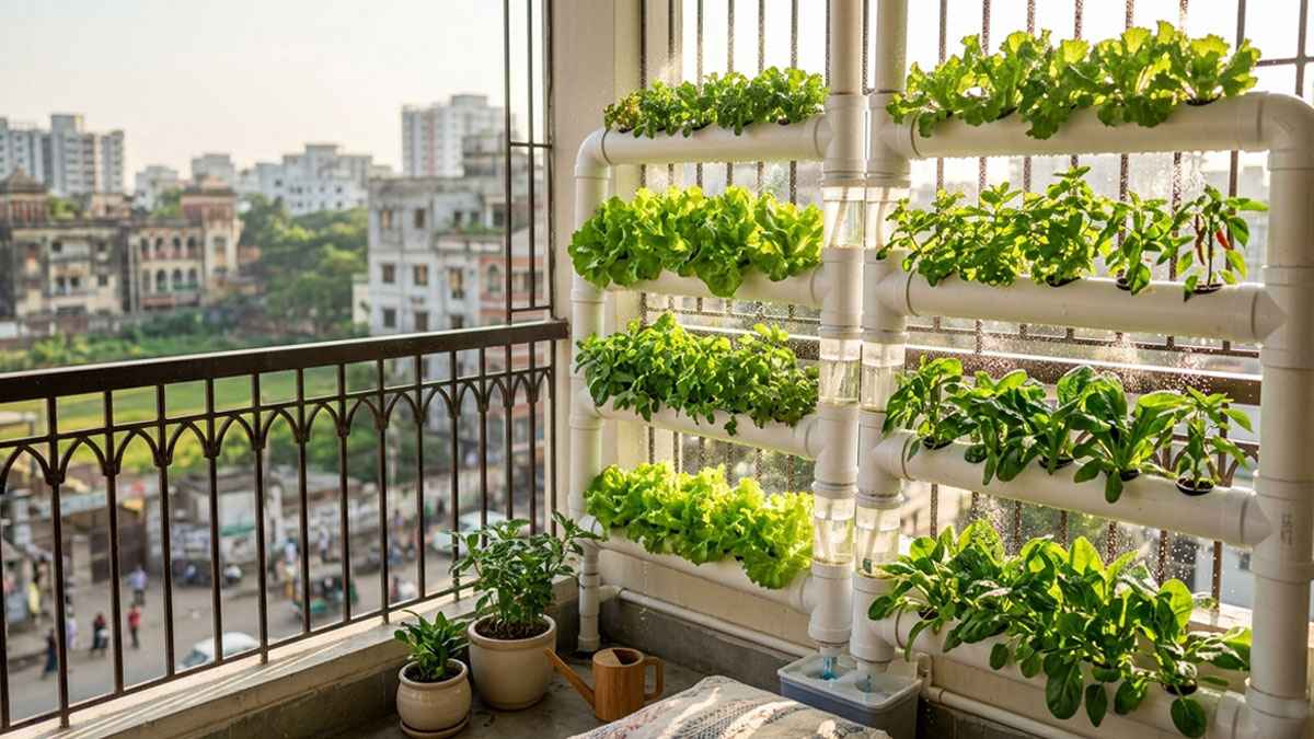 বারান্দায় বিষমুক্ত সবজি: মাটি ছাড়াই চাষের জাদুকরী উপায়