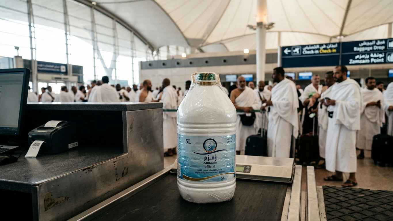 বিমানে জমজমের পানি আনার নিয়ম: যা না জানলে বিমানবন্দরে বিপদে পড়বেন