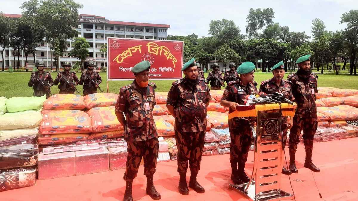 সিলেট সীমান্তে আড়াই কোটি টাকার ভারতীয় পণ্য জব্দ
