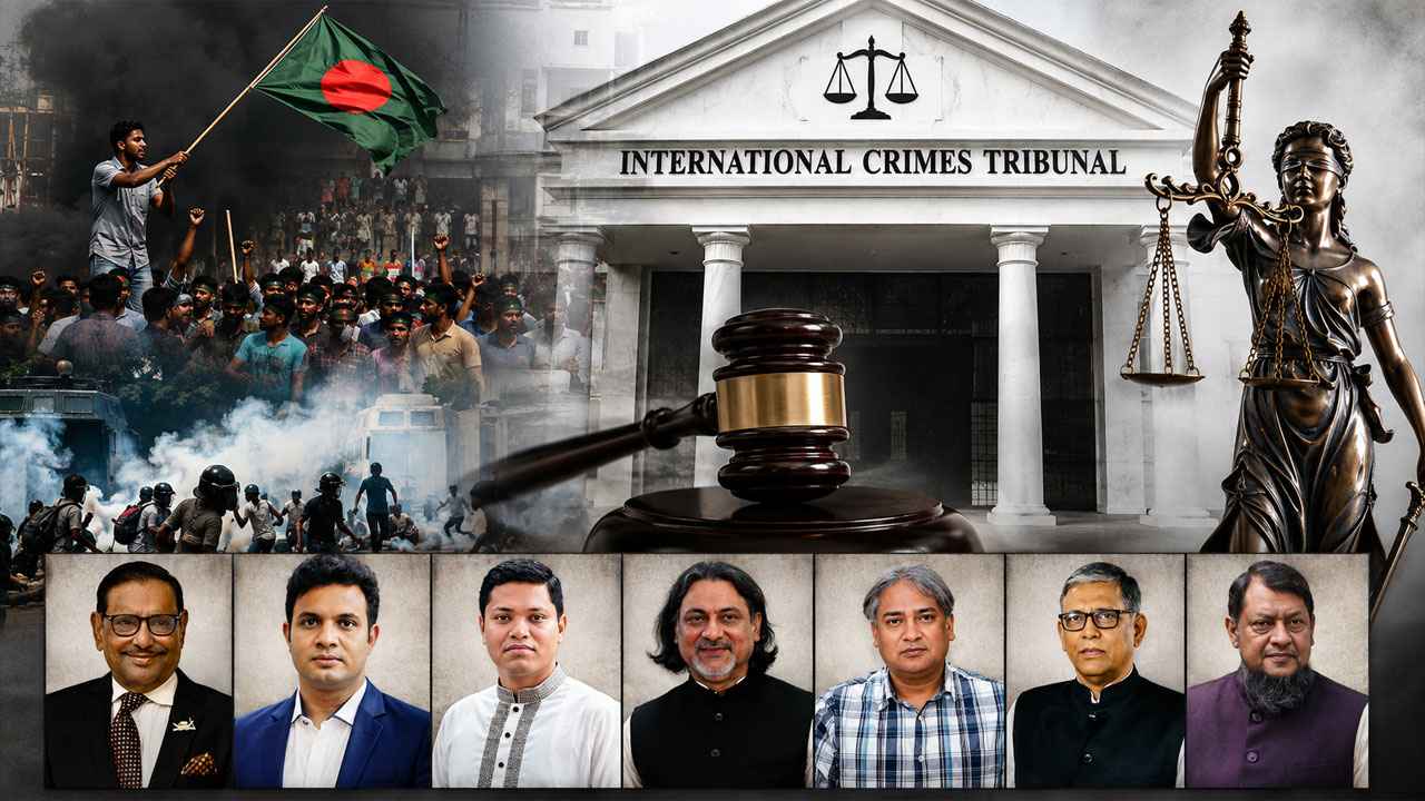 ৭ নেতার খালাসের আশা, ‘মগজ উড়িয়ে দেওয়া আত্মরক্ষা নয়’: ট্রাইব্যুনাল