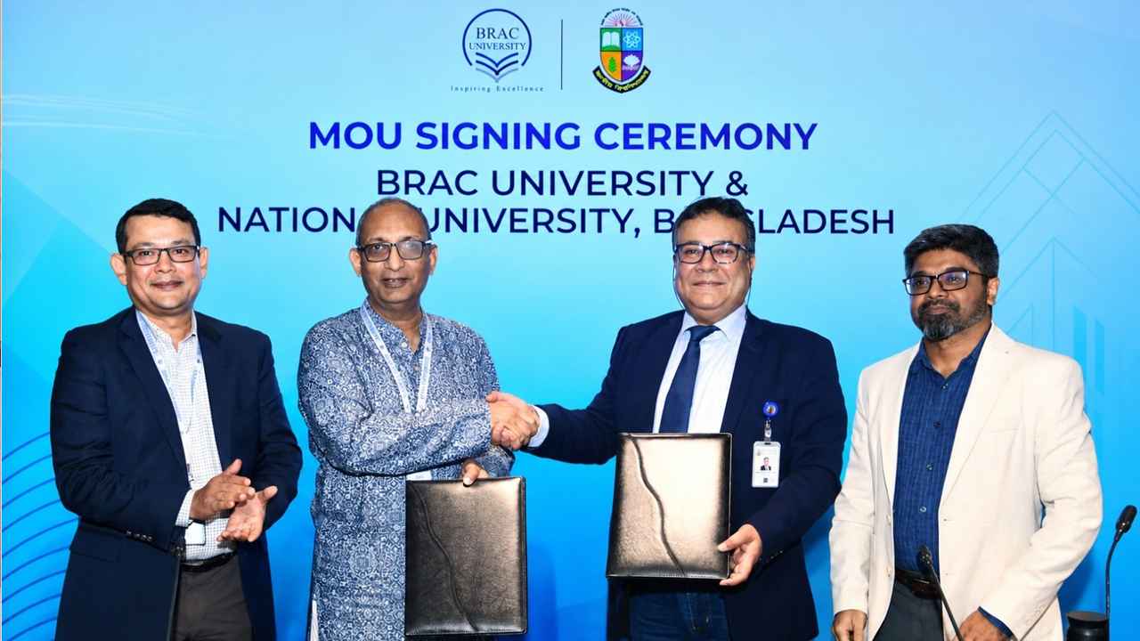 উচ্চশিক্ষার মানোন্নয়নে জাতীয় বিশ্ববিদ্যালয়-ব্র্যাক ইউনিভার্সিটির সমঝোতা