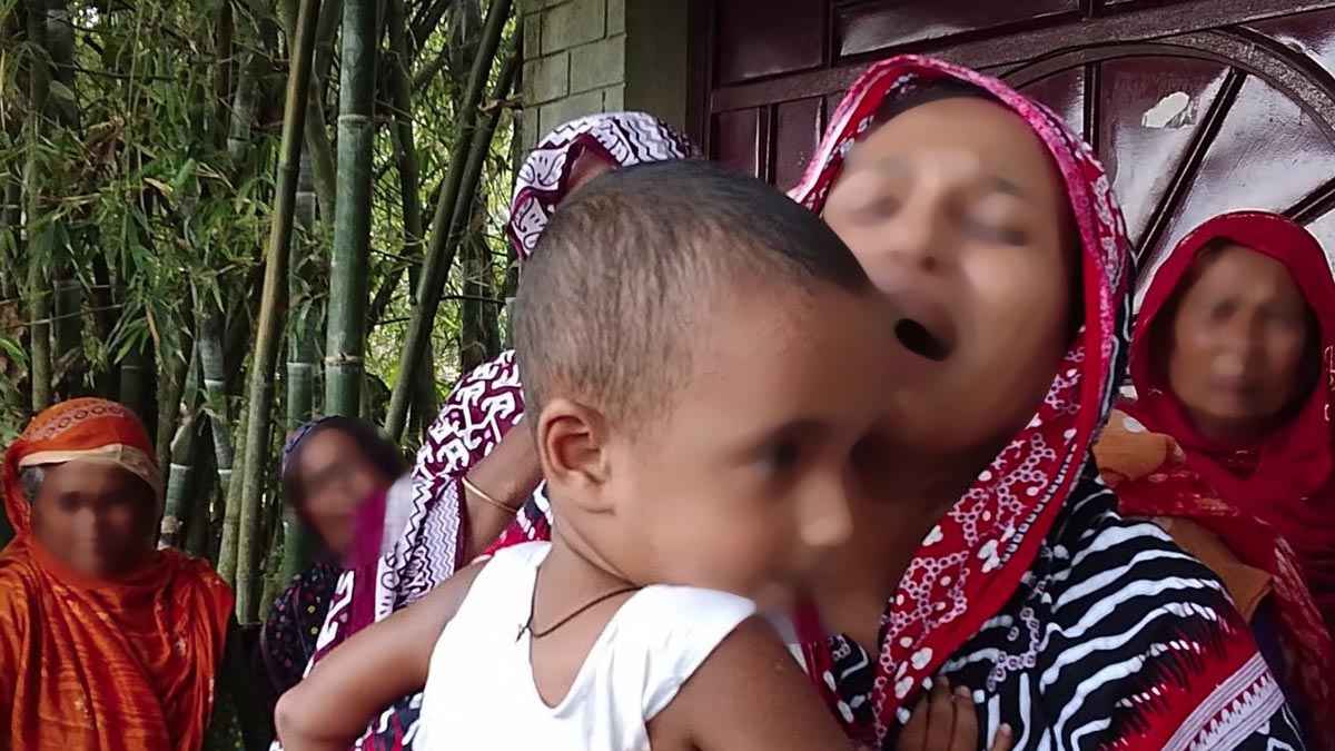 স্বামীকে হারিয়ে শিশু সন্তানের ভবিষ্যৎ নিয়ে অনিশ্চয়তা