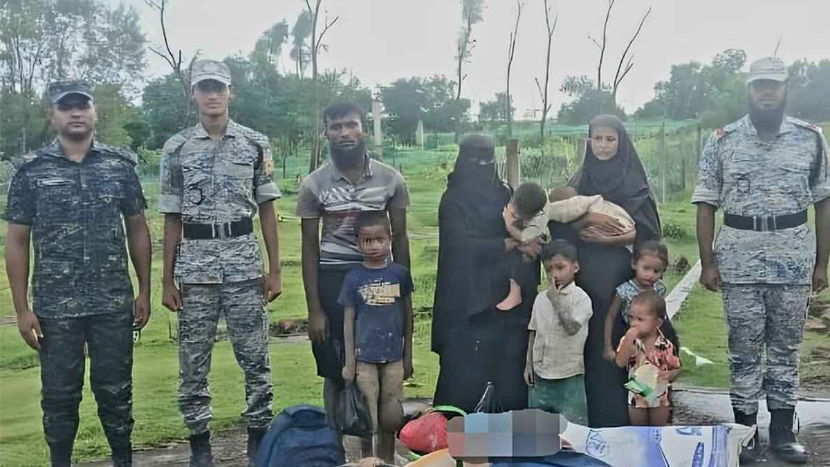 ভাসানচর থেকে পালানোর সময় নারী-শিশুসহ ৯ রোহিঙ্গা আটক