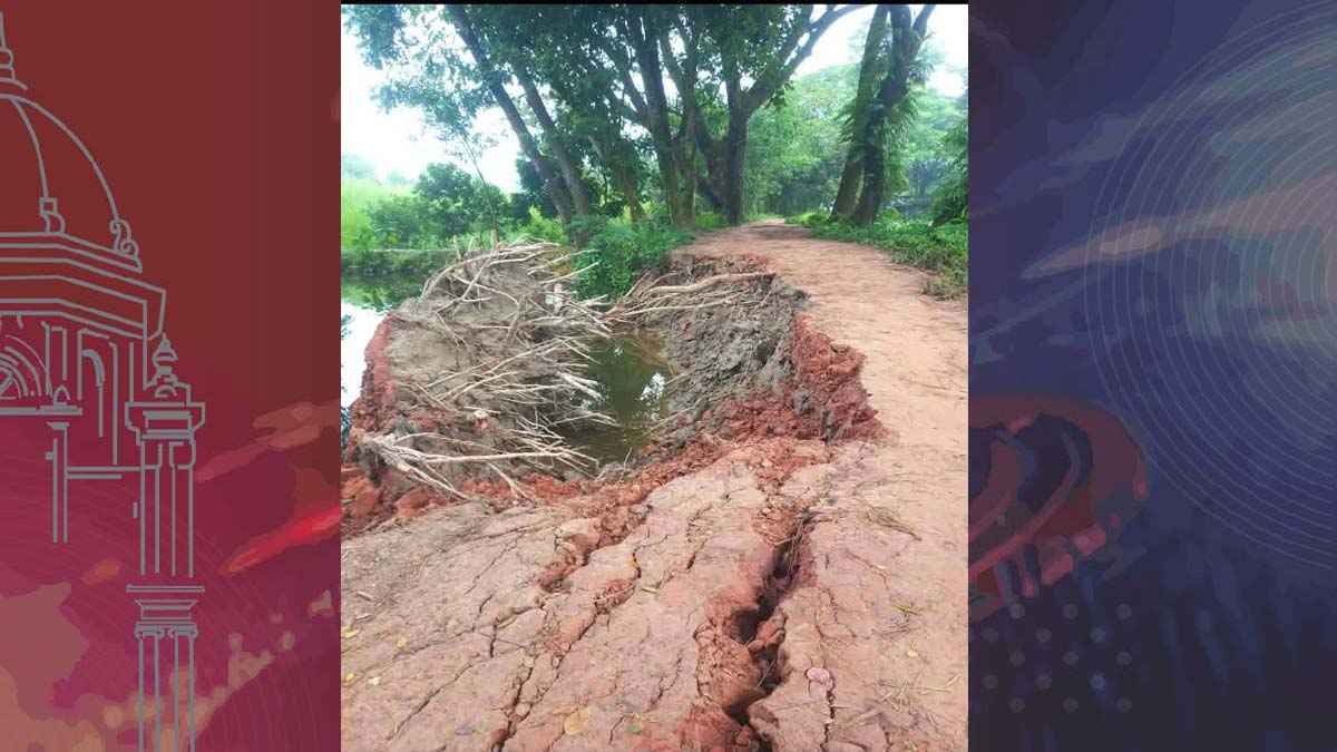 সড়ক নয় যেন মরণফাঁদ, ১০ বছর ধরে থমকে সংস্কারকাজ