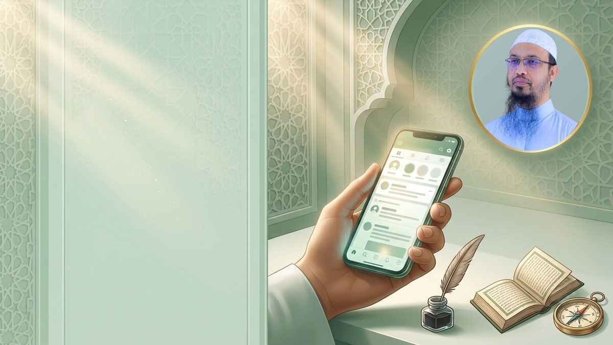 মোবাইল-সোশ্যাল মিডিয়া ব্যবহারে সতর্ক করলেন শায়খ আহমাদুল্লাহ