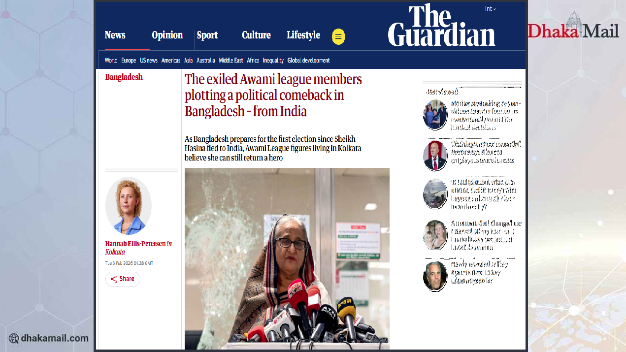 ভারতে বসে রাজনৈতিতে ফেরার ছক কষছেন আওয়ামী লীগ নেতারা: দ্য গার্ডিয়ান